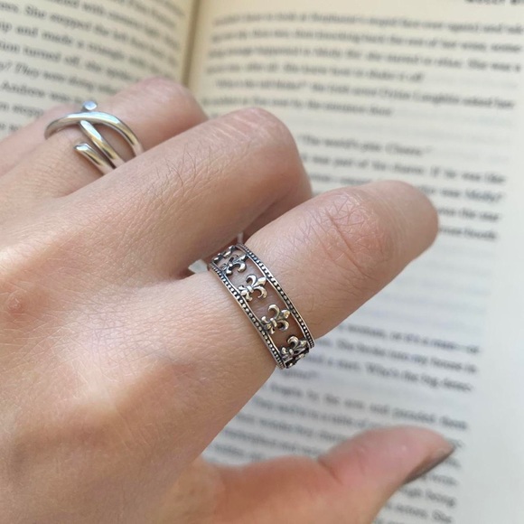 Silver ring, sterling silver ring, silver stacking ring, stacking silver ring - Picture 4 of 11